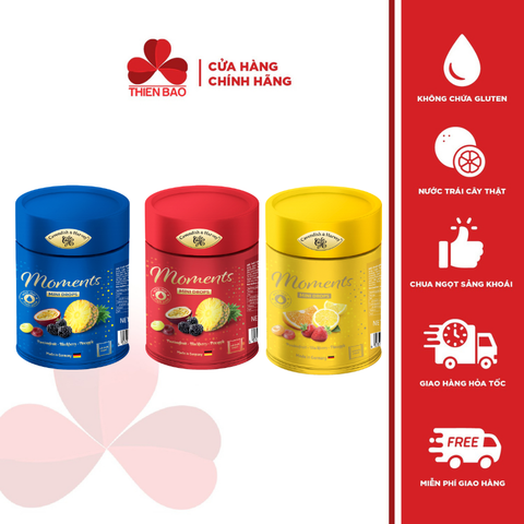 Kẹo trái cây Đức Cavendish & Harvey Selected Moments Tube hủ 100g