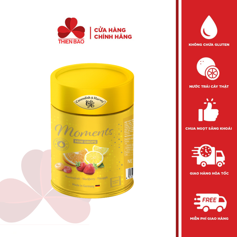 Kẹo trái cây Đức Cavendish & Harvey Selected Moments Tube hủ 100g