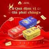 Bánh xốp nhân socola hạt phỉ Rossini hộp thiếc 250g