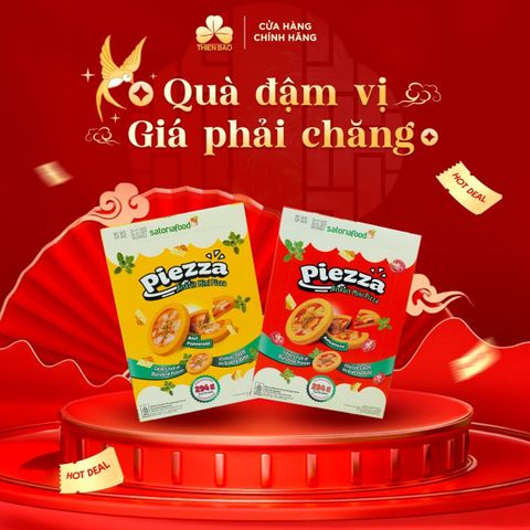 Piezza – Combo mix 2 hộp Bánh Pizza Mini Snack - Bữa ăn nhẹ hoàn hảo ...