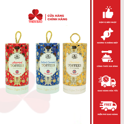 Kẹo bơ sữa Walker's Toffees hũ 150g