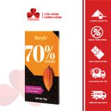 Socola đắng không đường Beryl's 70% 80% 99% cacao thanh 90g