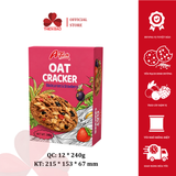 Bánh A-Taste Oat Cracker Dinh Dưỡng nhập khẩu cao cấp 240g 3 vị Hazelnut/ Dark Choco/ Blackcurrant & Strawberry - Bánh kẹo Thiên Bảo