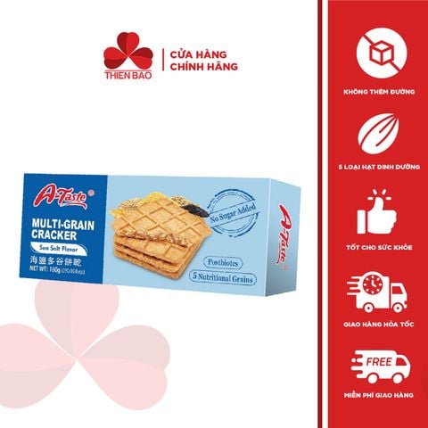Bánh ngũ cốc A-Taste - hộp giấy 160g - Không thêm đường