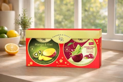 Combo 2 Hộp Kẹo C&H Cavendish & Harvey Đức 175g/200g Vị Trái Cây Tự Nhiên, Kẹo Nhập Khẩu Cao Cấp
