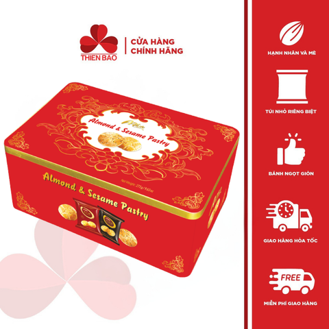 Bánh hạnh nhân và mè A-Taste Almond and Sesame Pastry 273g