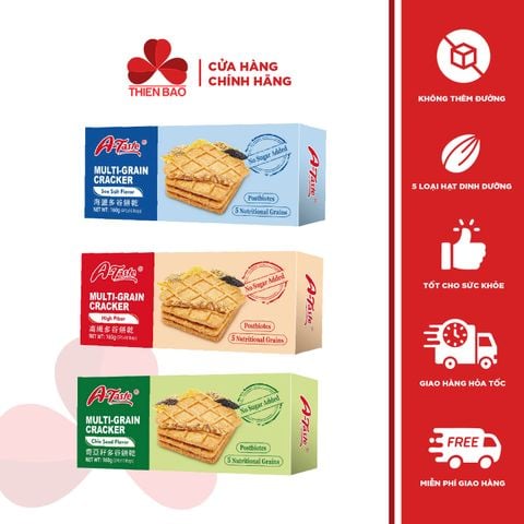 Bánh ngũ cốc A-Taste - hộp giấy 160g - Không thêm đường