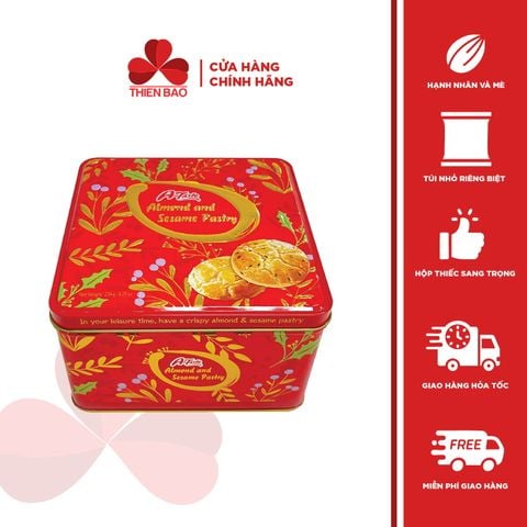Bánh hạnh nhân và mè A-Taste Almond and Sesame Pastry 234g