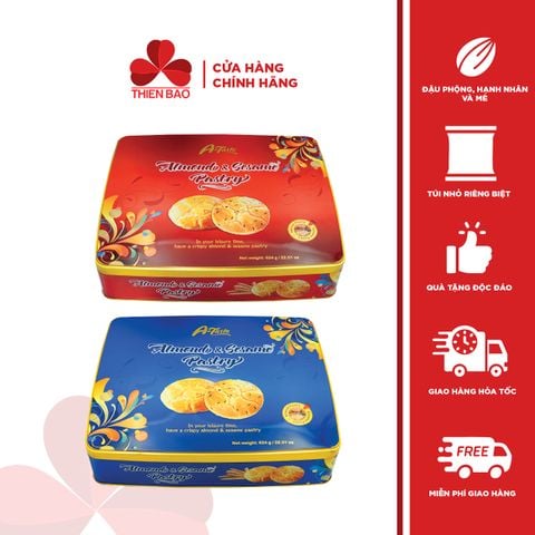 Bánh quy hạnh nhân và mè A-Taste Almond and Seame Pastry 624g