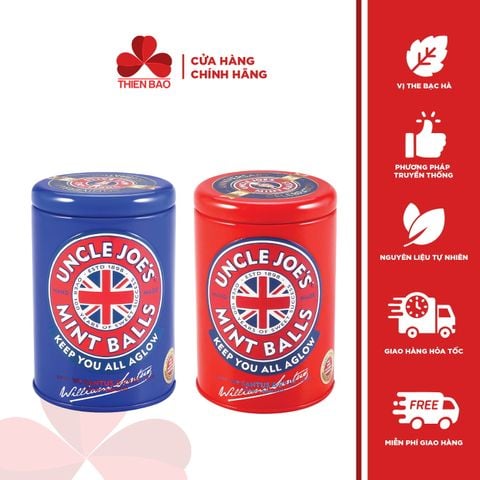 Kẹo bạc hà Uncle Joe's - Hộp thiếc 90g