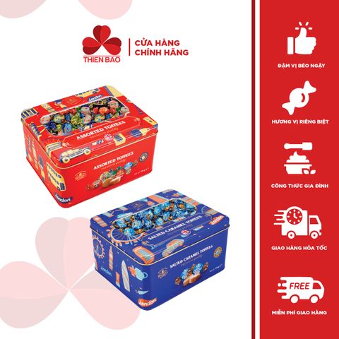 Kẹo bơ sữa Walker's Toffees hộp thiếc 175g