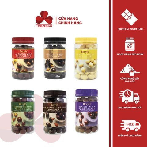 Socola hạnh nhân Beryl's 410g - Beryl's Almond Chocolate 410g / 450g