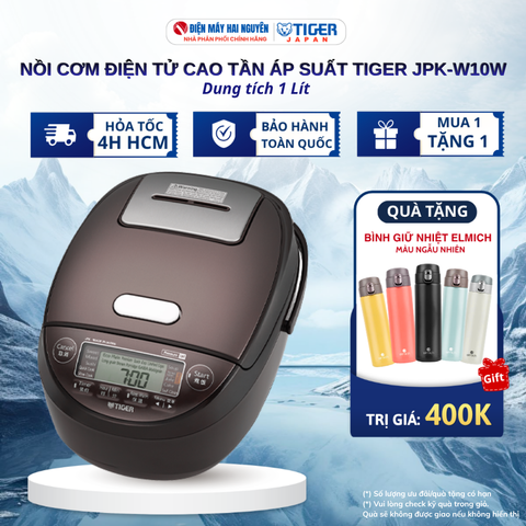 Nồi cơm điện tử áp suất cao tần 1.0 lít Tiger JPK-W10W