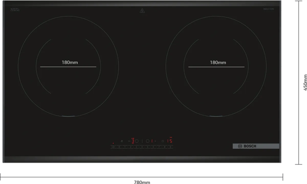 BẾP TỪ BOSCH 2 VÙNG NẤU PPI8256XVN SERIE 6 3500W