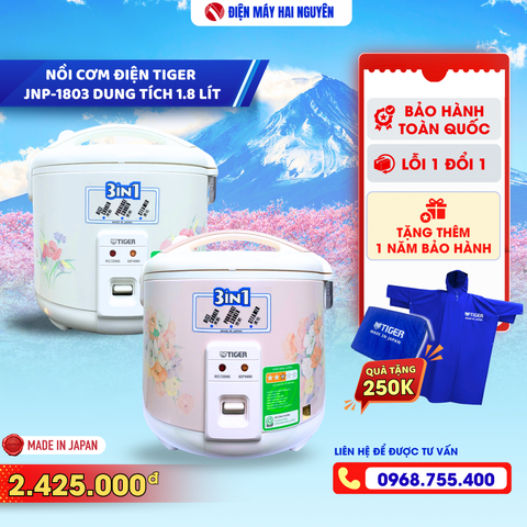 Nồi cơm điện nắp gài Tiger JNP-1803 1.8 lít