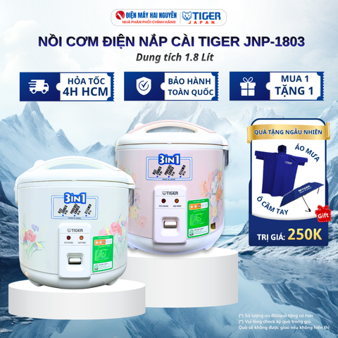 Nồi cơm điện nắp gài Tiger JNP-1803 1.8 lít