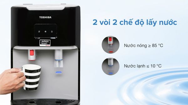 Cây nước nóng lạnh Toshiba RWF-W1669BV(K1) 650W