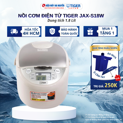 Nồi Cơm Điện Tử Tiger JAX-S18W