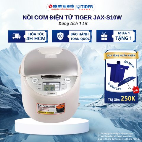 Nồi cơm điện tử Tiger JAX-S10W