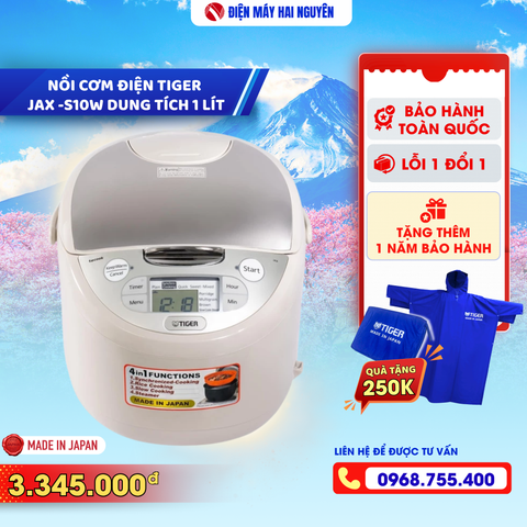 Nồi cơm điện tử Tiger JAX-S10W