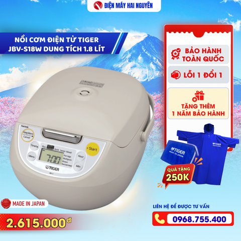 Nồi cơm điện tử TIGER JBV-S18W
