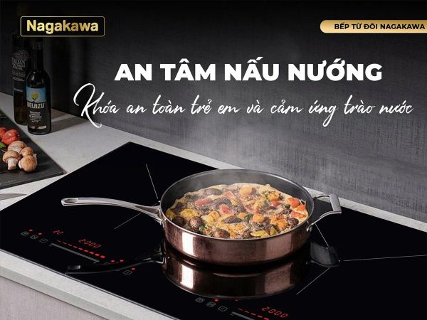 Bếp điện từ đôi Nagakawa NDI9192
