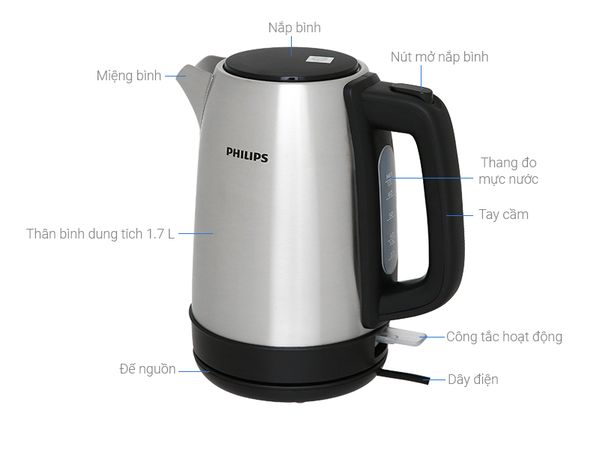 Bình đun siêu tốc Philips HD9350/90