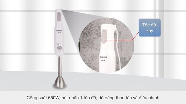 Máy Xay Sinh Tố cầm tay Philips HR2537/00