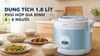 Nồi cơm điện Philips HD3008/32 màu xanh