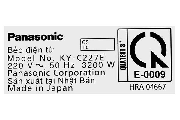 Bếp từ đôi PANASONIC KY-C227EHRA