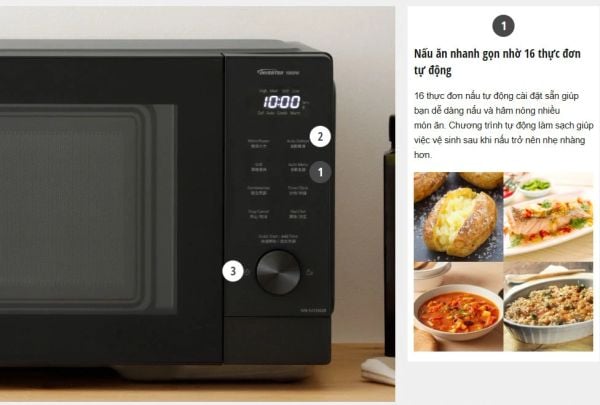 Lò vi sóng có nướng Panasonic NN-GD35QBYUE 29 lít