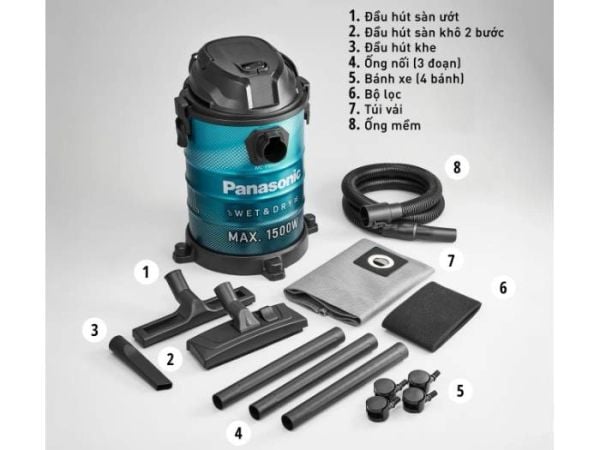 Máy hút bụi khô và ướt Panasonic MC-YW603AN49