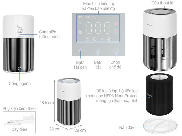 Máy lọc không khí Philips AC2220/10