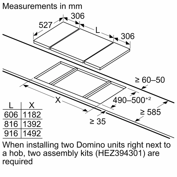 BẾP TỪ DOMINO BOSCH PIB375FB1E SERIE 6