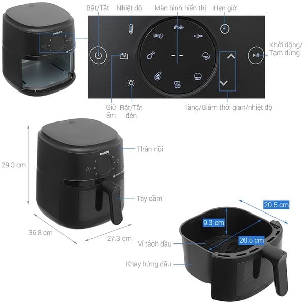 Nồi chiên không dầu Philips NA220/00