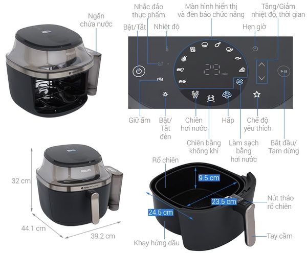 Nồi chiên không dầu Philips NA543/00