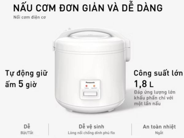Nồi cơm điện Panasonic SR-MA181WRA (1.8 lít)