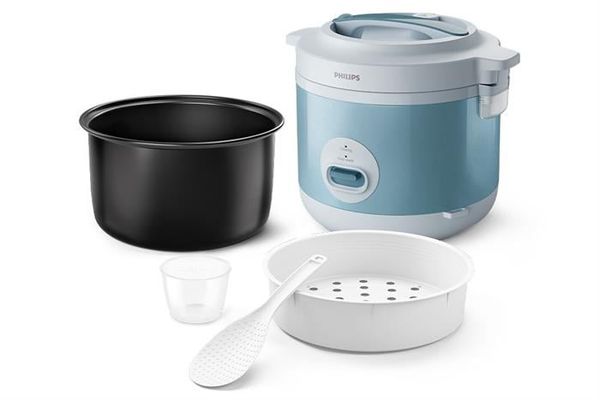 Nồi cơm điện Philips HD3008/32 màu xanh