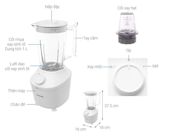 Máy xay sinh tố Philips HR2041/10