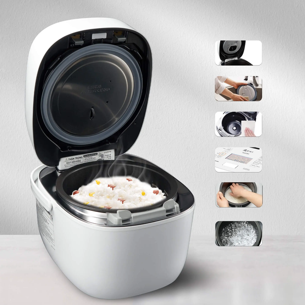 NỒI CƠM CAO TẦN ÁP SUẤT CHÂN KHÔNG TOSHIBA RC-18VXWVN(W)