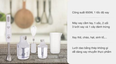 Máy Xay Sinh Tố cầm tay Philips HR2537/00