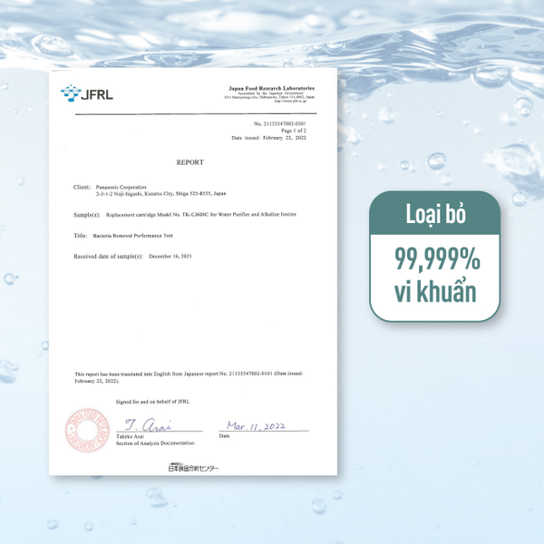 Máy lọc nước Panasonic TK-CJ600
