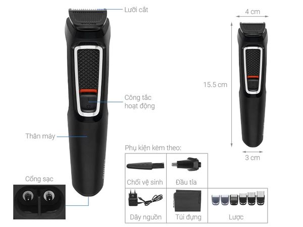 Tông đơ đa năng 8in1 Philips MG3730/15