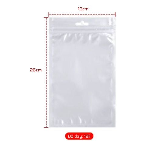 Túi Zip Ngọc Trai 13x26cm