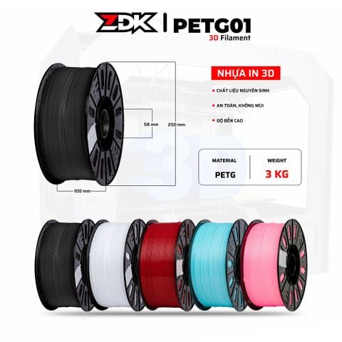 CUỘN NHỰA PETG IN 3D 3KG