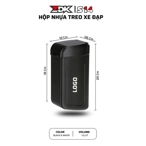 HỘP NHỰA TREO XE ĐẠP ZDK S14