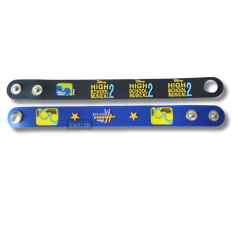 VÒNG TAY CAO SU NÚT ĐỒNG