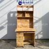  Bàn học gỗ thông có kệ kèm hộc 1m8 