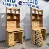  Bàn học gỗ thông có kệ kèm hộc 1m8 