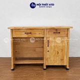  Bàn làm việc gỗ thông 3 ngăn màu gỗ nhạt 